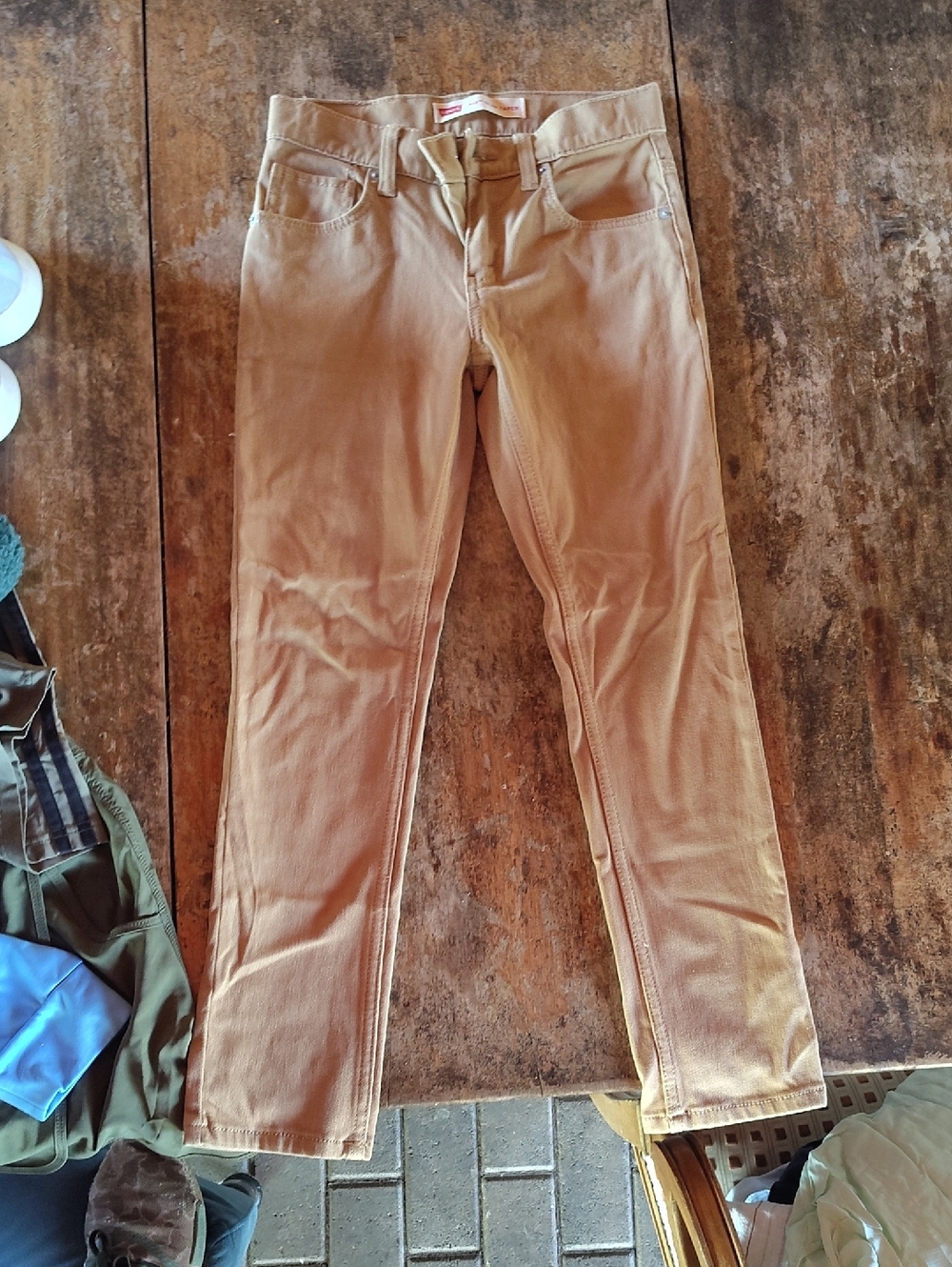 Women's Skinny Jeans in Tan - Stretch Slim Fit